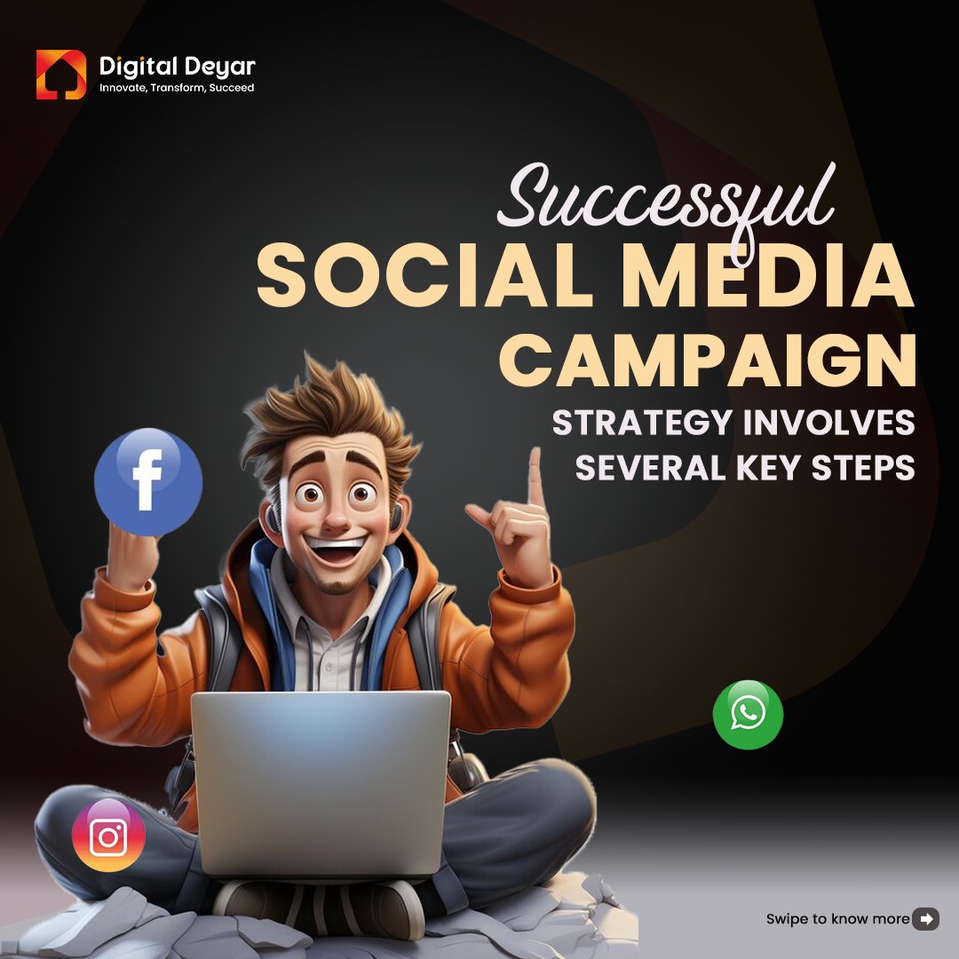 DeyarDigital's tweet photo. Successful social media campaign strategy involves several key steps
.
Visit our website: https://t.co/clC8VabUxT
Contact numbers: +91 7875446694,+91 7012964615
#NewProductAlert #BrandNameLaunch #DiscoverBrandName #contentstrategy #contentcreation #rightplatform  #Branding https://t.co/xppoviq9lc