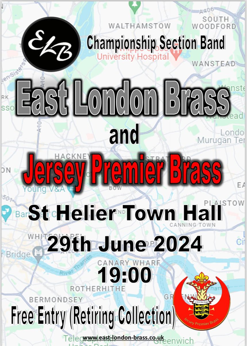 Amazing concert this weekend with one of the top brass bands from London. 

Not often that Jersey is treated to this level of music ensemble.