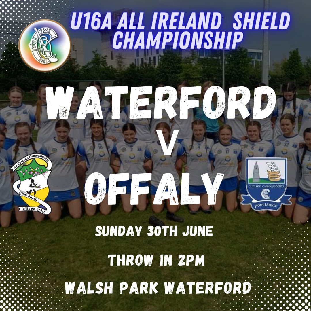 This is the link for the ⚪️U16 🔵 match Sunday in Walsh Park Waterford V Offaly 2pm throw in . universe.com/embed2/events/…. Best of luck girls 🤍💙 #SolarMode