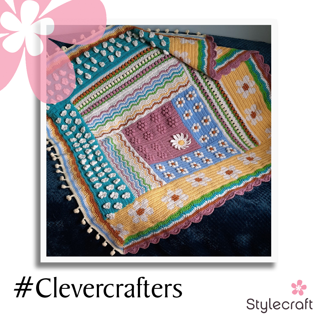 Margaret Morrow has just finished the Blossom and Buds CAL using Stylecraft Special DK. #clevercrafters