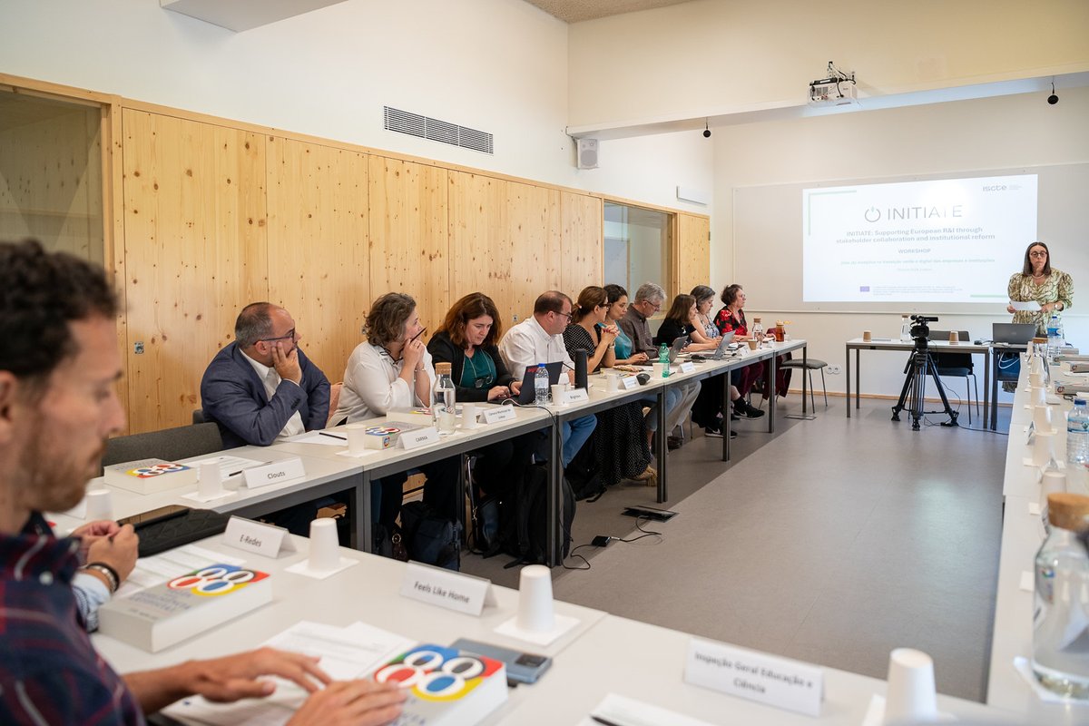 BRU_Iscte's tweet photo. As part of @Initiate499669, @ISCTEIUL held the workshop Data(&amp;)Analytics on the Green and Digital Transition on June 18. It brought together 20 entities to share visions and practices and reflect on the contribution that partnerships with the Academy can provide in these areas. https://t.co/mHAV5Xb1eT