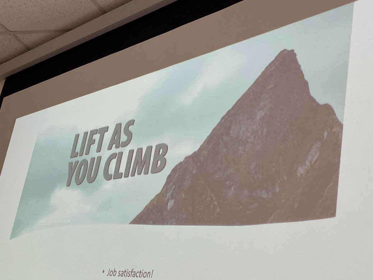 Kate Lippiett (@katelippiett) on Twitter photo <a href="/HelenLyndon/">Helen Lyndon</a> helping others to develop: a key benefit of being a clinical academic #liftasyouclimb <a href="/HelenLyndon/">Helen Lyndon</a> helping others to develop: a key benefit of being a clinical academic #liftasyouclimb