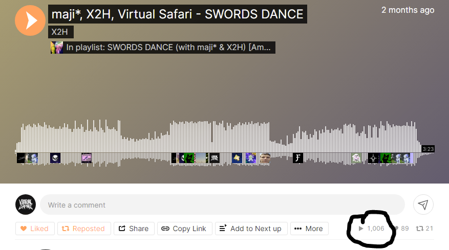 ImVirtualSafari's tweet photo. THANK YOU FOR 1K ON SWORDS DANCE <3 https://t.co/1gRda7HTmV