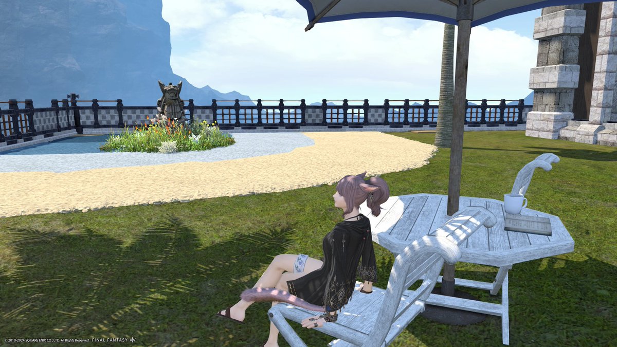 fcblackshadow's tweet image. FCハウスのお庭、南国ビーチ風になってるよー☝
#FC_BLACK