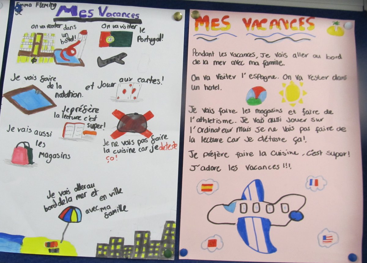 More French holiday posters. 🇫🇷😎🏝️ <a href="/Greenwood_Acad/">Greenwood Academy</a>