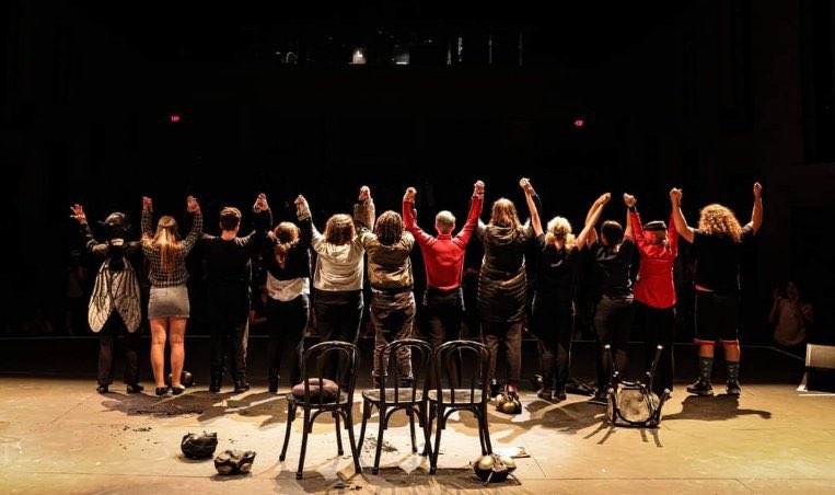 After winning the Maryland State Theater One Act Festival with their production of Flies, the Patuxent Harlequins performed at the Nat. Theater Festival held at the U of Indiana. We couldn't be prouder of our students' efforts and all that they sacrificed- they crushed it! 💚🖤
