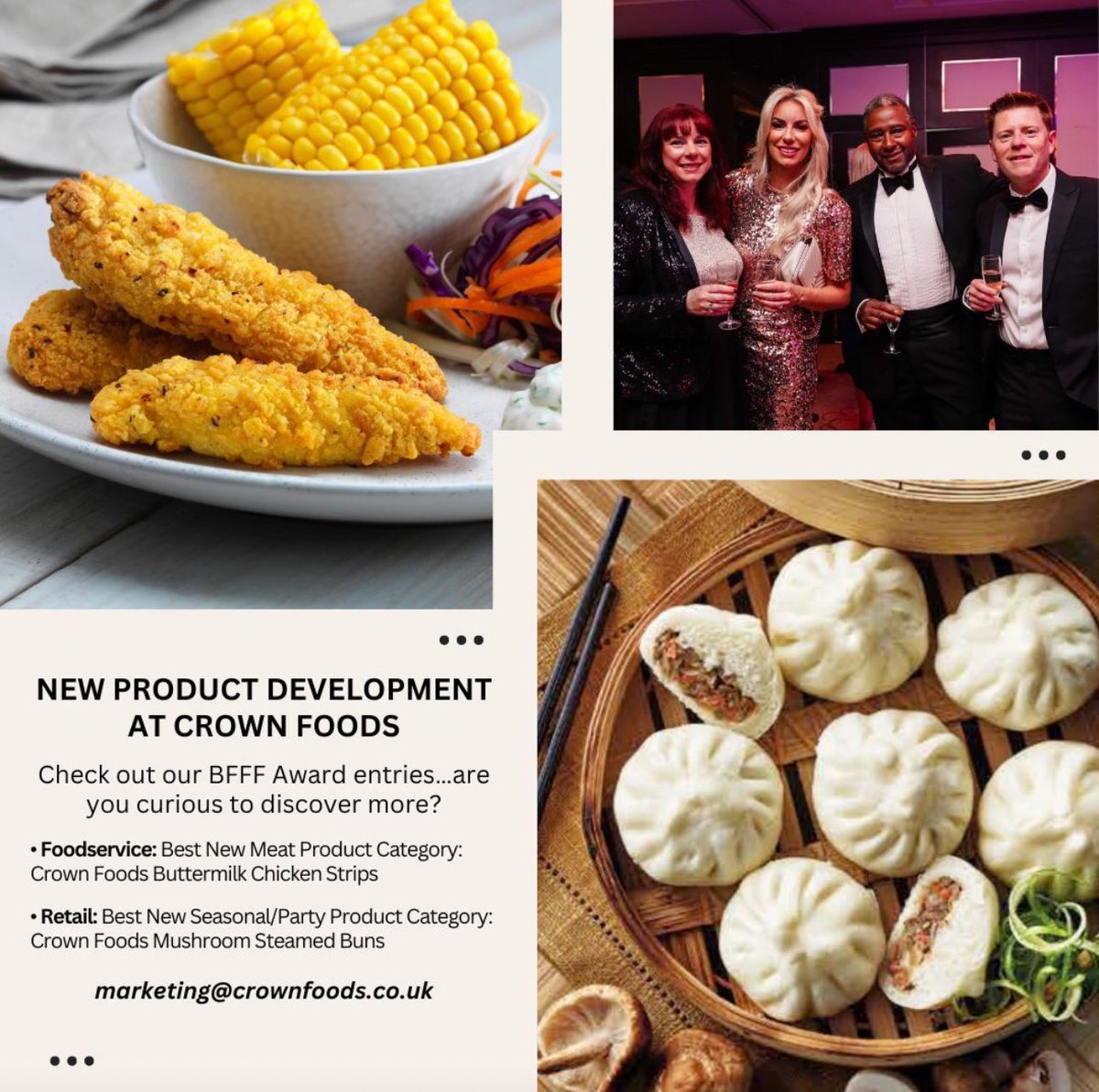 Explore the #innovative #npd work at Crown Foods, latest additions including #plantbased options, #Asianinspired #street food, #noodleboxes, and inventive #partyfood.

The tasty products below were our entries <a href="/BFFF_Tweets/">The British Frozen Food Federation</a> Awards #BFFFawards #Frozenfood #Retailfood #Foodservice