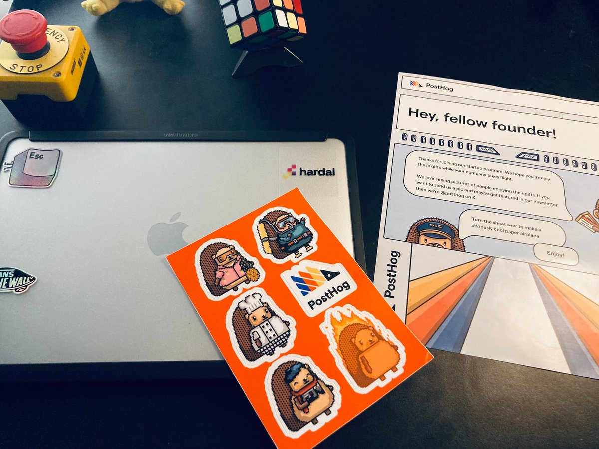 We've joined the 🦔<a href="/posthog/">PostHog</a>  Startup Program! Thanks for the paper airplane! ✈️