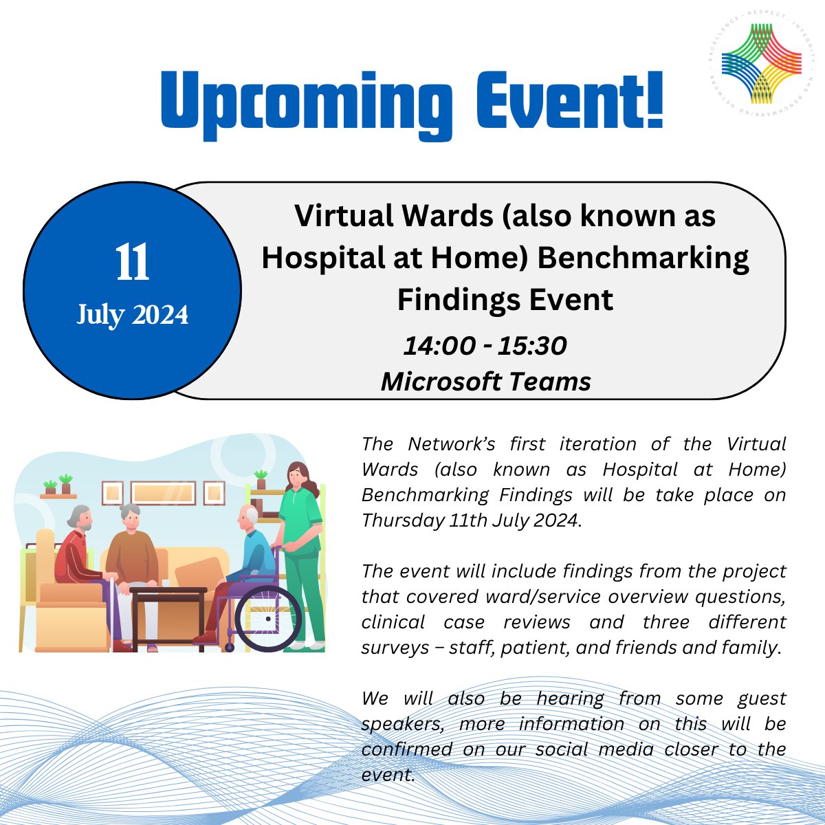 🌟In case you missed it...

Registration is now open for our first ever Virtual Wards benchmarking findings event!

With only 2 weeks to go until the big day, why not sign up now so you don't miss out!

#VirtualWards #Benchmarking #Events #NHSBN