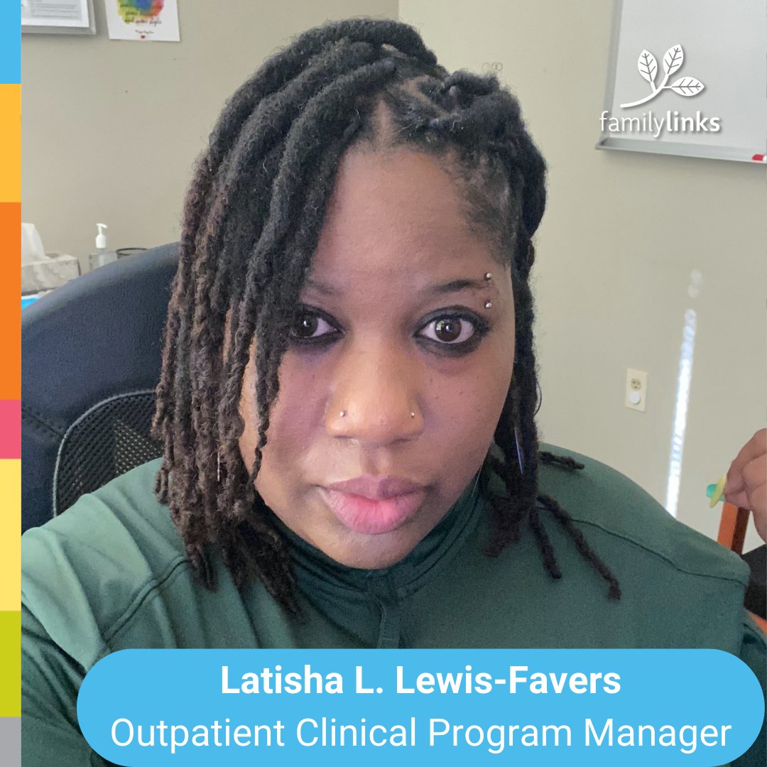 STAFF SPOTLIGHT! Latisha is the Program Manager for Familylinks' Outpatient Clinic and has been with Familylinks for almost 6 months. Latisha states that she is honored to contribute to the positive impact on the lives of individuals turning to Familylinks. #StrongForLife