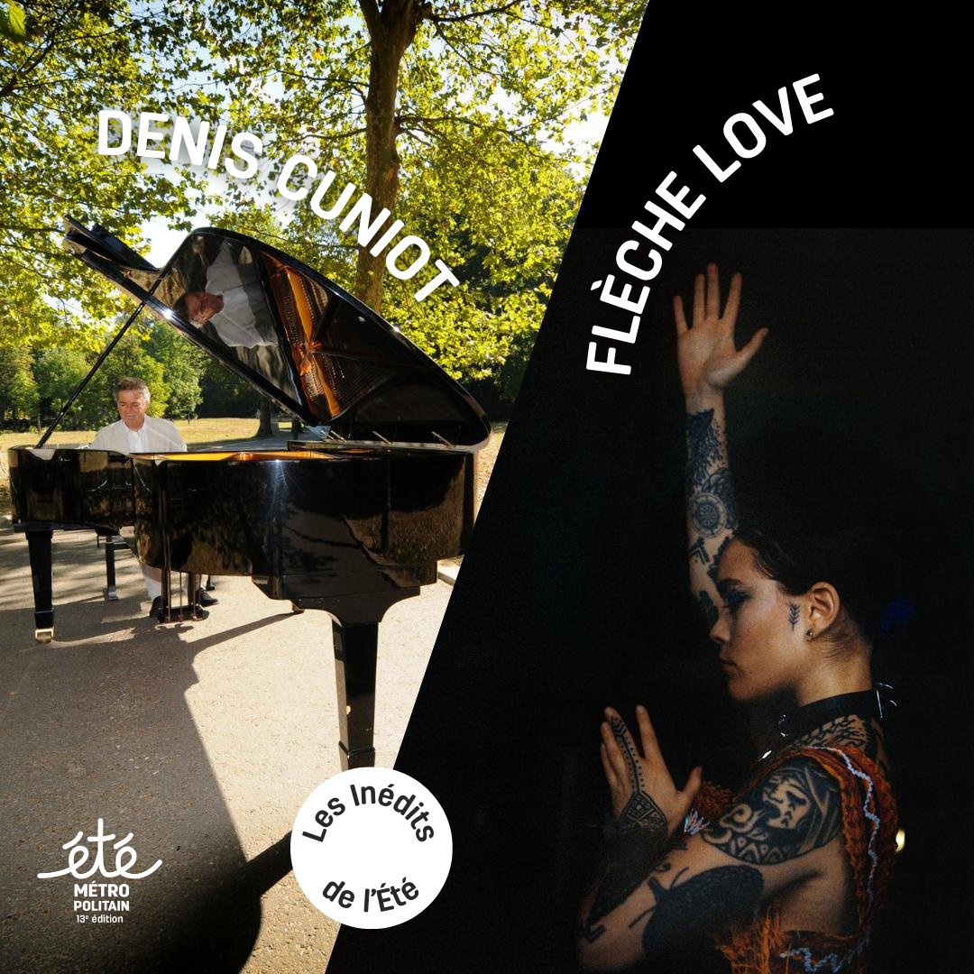 EteMetro's tweet photo. 🎵 [MUSIQUE] Un Été envoûtant, vibrant, dépaysant

AÏLA ⋅ M. Amouroux &amp; M. Ciana
NOCTURNES ⋅ La Compagnie des Musiques Télescopiques
LES INÉDITS DE L’ÉTÉ ⋅ Musiques de Nuit. Avec E. Armen, C. Brotto &amp; A. Cissoko, D. Cuniot, Flèche Love, R. Khalifé Trio, S. Soliveau https://t.co/g5ZaLN2inF