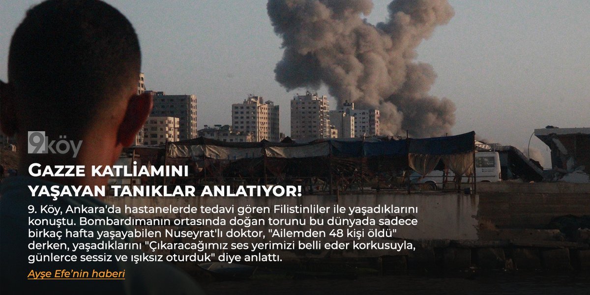 9uncukoyorg's tweet photo. ⭕️İsrail’in askeri operasyonlarının devam ettiği Gazze’de, yerleşim yerleri ve özellikle hastanelerin yıkılması sonucu tedavilerine devam edilemeyen Filistinlilere Türkiye kapılarını açmıştı. 9. Köy, Ankara’daki hastanelerdeki Filistinlilere ulaşarak, Gazze’de yaşadıklarını konuştu: “Torunum kentimiz bombalanırken doğdu ancak birkaç hafta yaşayabildi”

Ayşe Efe'nin haberi: https://t.co/ICnXgDCjYs

@aaysefee #filistin #savaş #insanhakları #9köy #haber
Fotoğraf: Hadi Daoud/APA Images via ZUMA Press Wire – Depo Photos