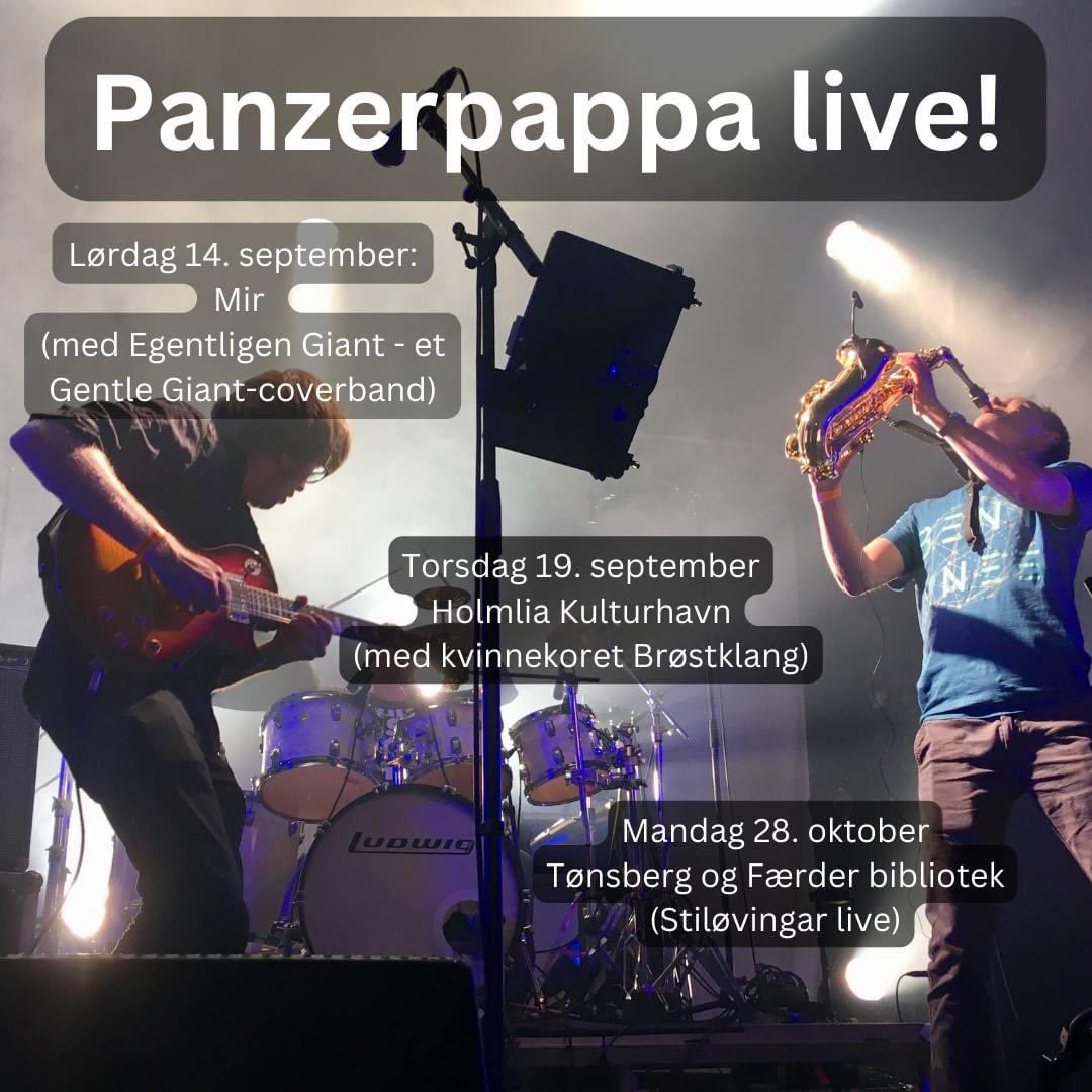 Vi spiller konserter til høsten!