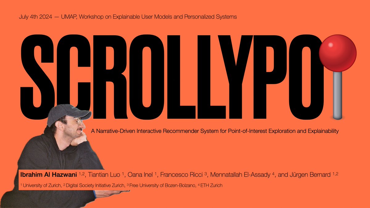 hello hello, next week I will at <a href="/UMAPconf/">UMAP</a> presenting on Thu my work at the Explainable User Models and Personalized System workshop. 

[disclaimer] this is not the 100% official slide, but you know never be too serious when you announce something 😇
