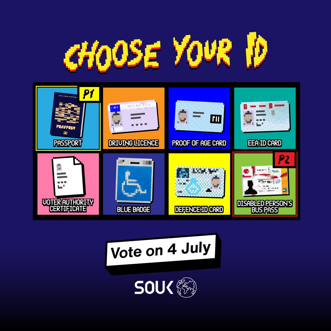 Today is the LAST DAY to apply for a free Voter Authority Certificate! 😮

Make sure you have a correct form of ID to #vote next Thursday! 📸 🥰

Go to gov.uk/how-to-vote to find out more! 🔥

#BallotBound #VoterID #GeneralElection