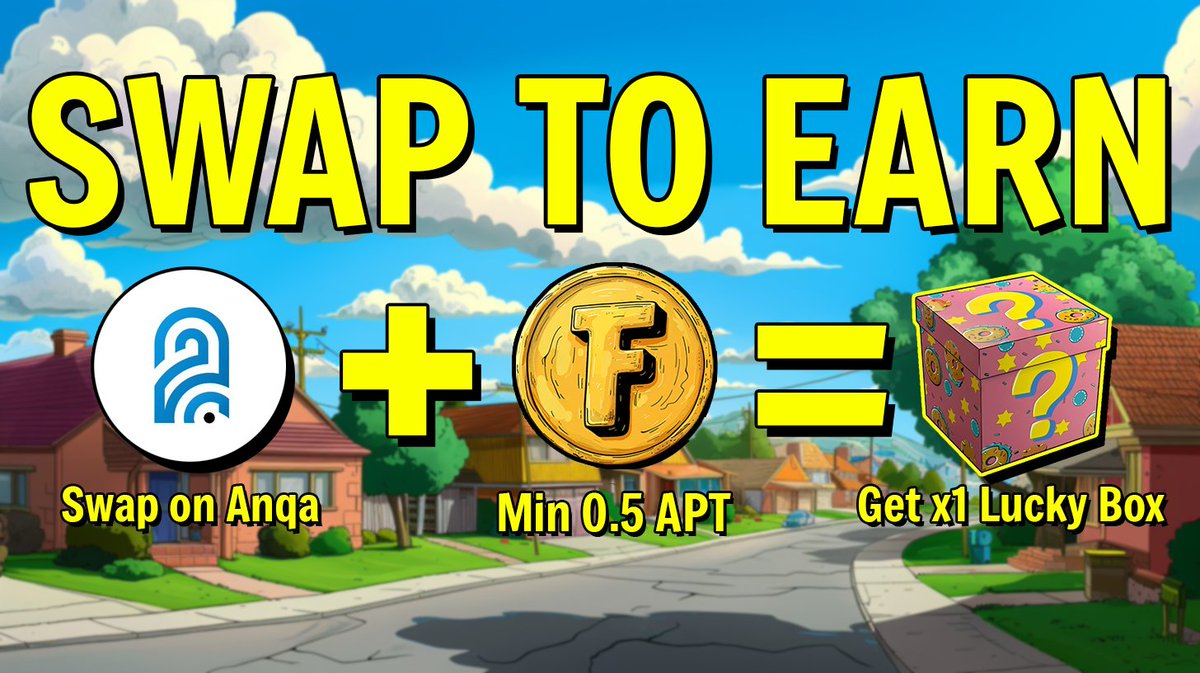 🪩 KICKSTART SWAP TO EARN EVENT 🪩

Ride the $FOMO wave on Anqa &amp; earn a treat shipped with love by Mayor Sprinkles from the Fomsfield town.

⏳ Start: 10 AM JUN 26 — End: 10 AM JUL 10 (UTC)

🌐 Reward &amp; Rules

• Earn 1x Lucky Box for every 0.5 APT swap of the FOMO/APT pair on