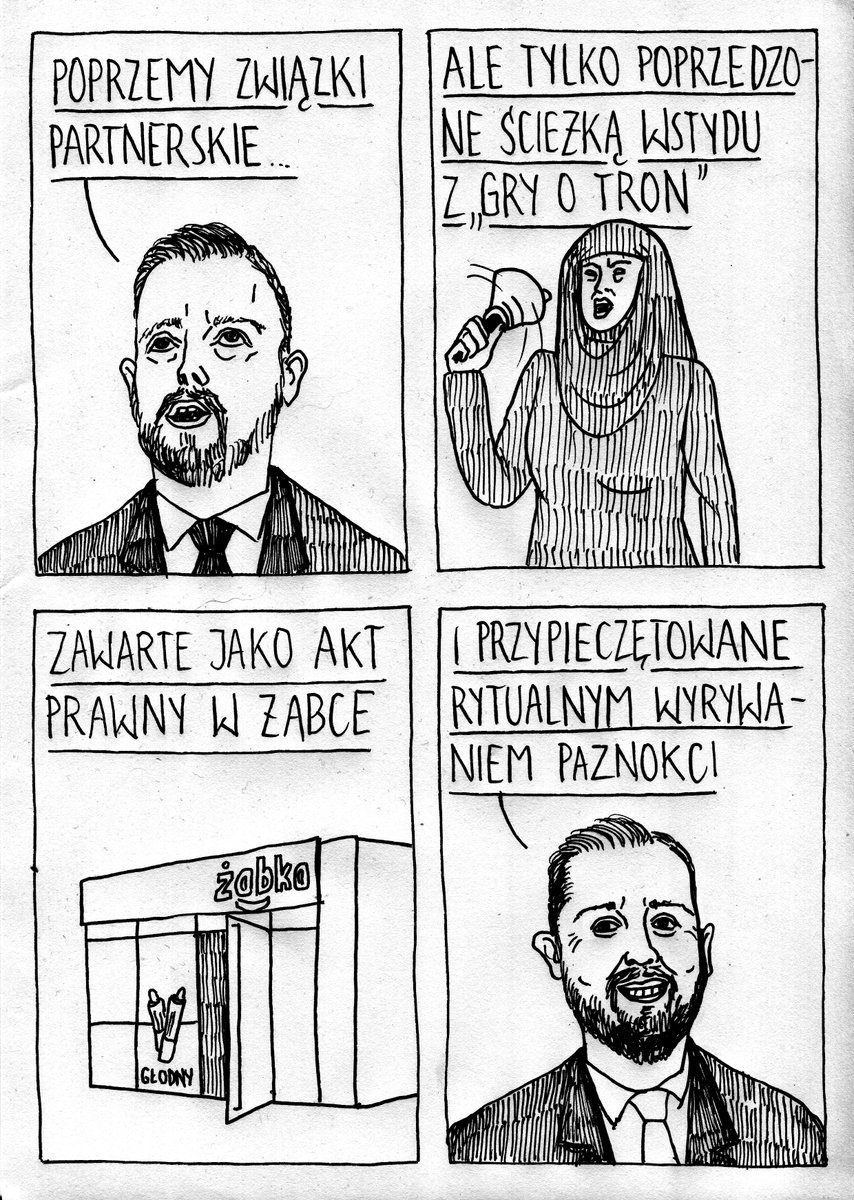 SmutneHistorie's tweet photo. rozsądne propozycje. #satyra #związkipartnerskie #psl #prawica #kotwica #kulaunogi #żabka #graotron #ścieżkawstydu https://t.co/wWRGN7jhV6