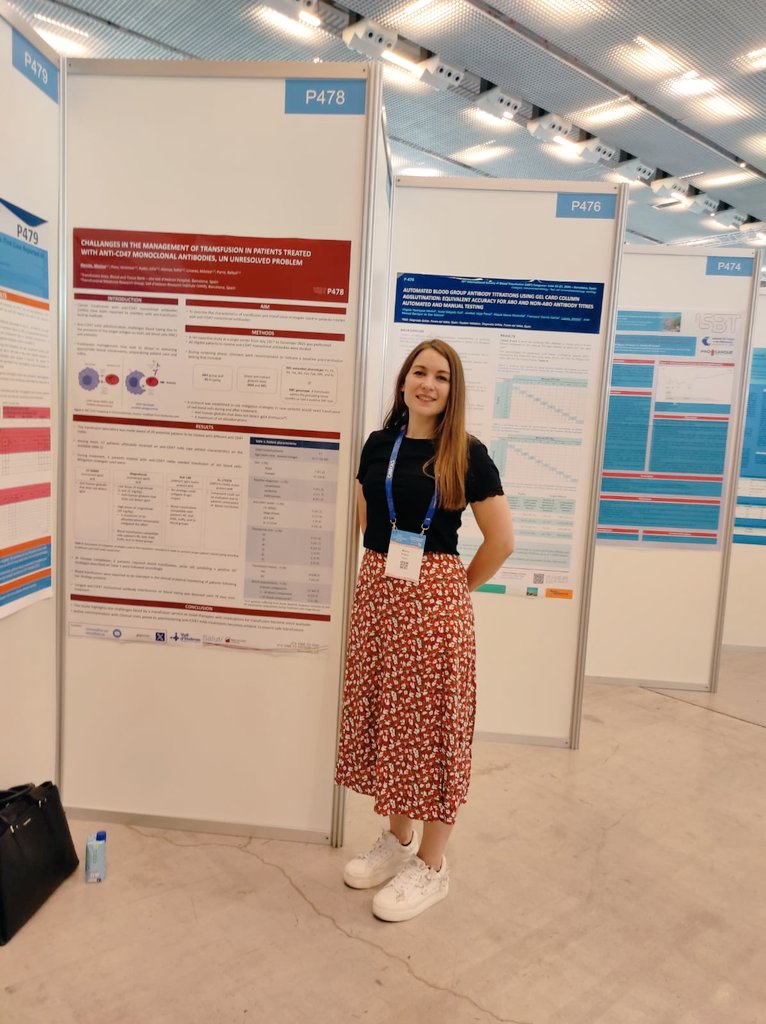 marinarc77's tweet photo. Delighted to share our work on the management of transfusion in patients treated with anti-CD47 monoclonal antibodies in #ISBT2024 @BSTVH_ https://t.co/IvjSLjljEG