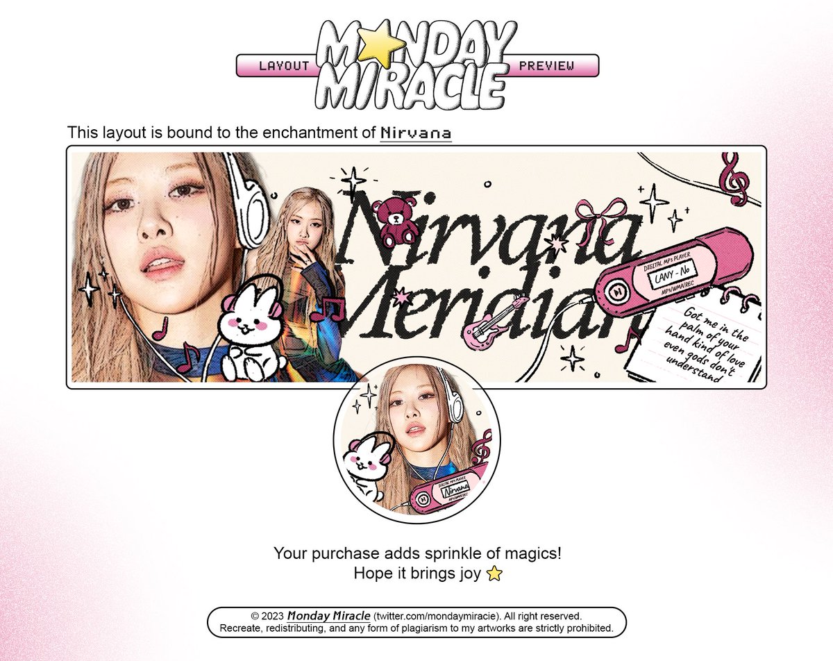 AMARAINNE.⠀

I’m thrilled to finally be able to use the amazing layout crafted by the highly talented <a href="/mondaymiracIe/">𝙈★𝙉𝘿𝘼𝙔</a>. Every detail of the layout is adorable! 🥺 also, thank you <a href="/sticeyra/">𝘢𝘪𝘭𝘢.ᐟ</a> for giving me the chance to have this pretty layout. 🖤