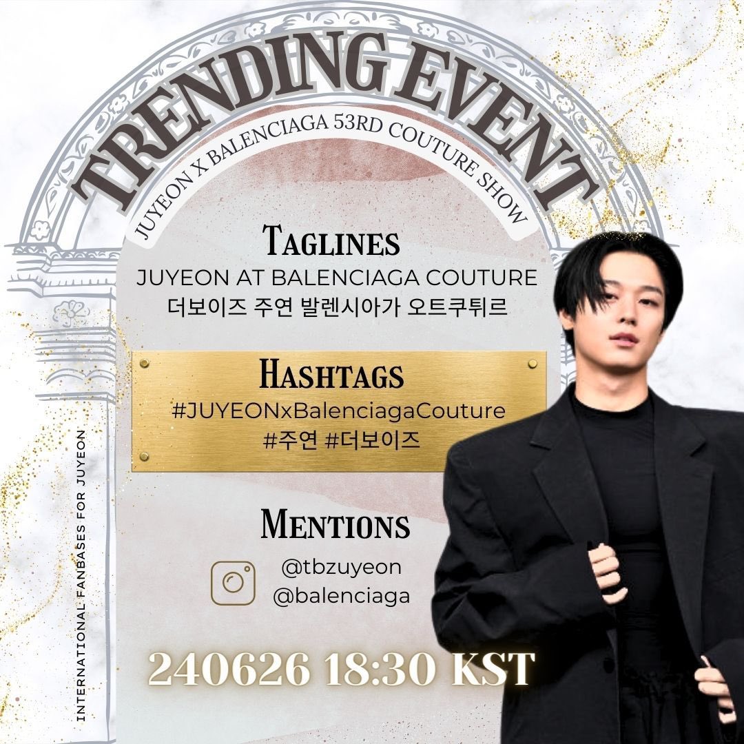 JUYEON AT BALENCIAGA COUTURE 
더보이즈 주연 발렌시아가 오트쿠튀르
#JUYEONxBalenciagaCouture 
#주연 #더보이즈