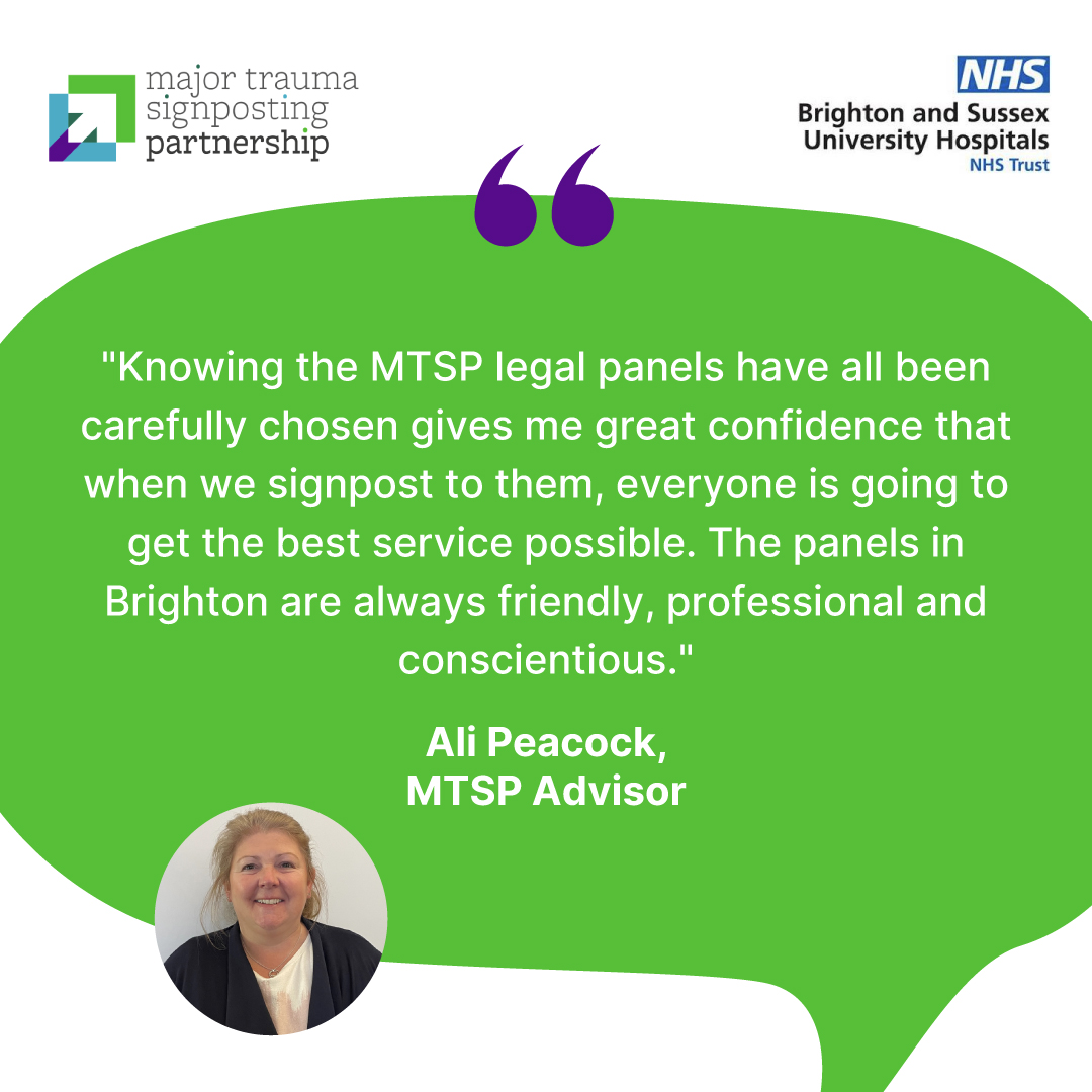 All the legal firms we work with are: 
✅ Benchmarked using robust data 
✅ Specialists in major trauma injury case 
✅ Subject to continuous performance management ✅ Committed to ensure patients keep 100% of their compensation  #MajorTrauma #Compensation #PersonalInjury