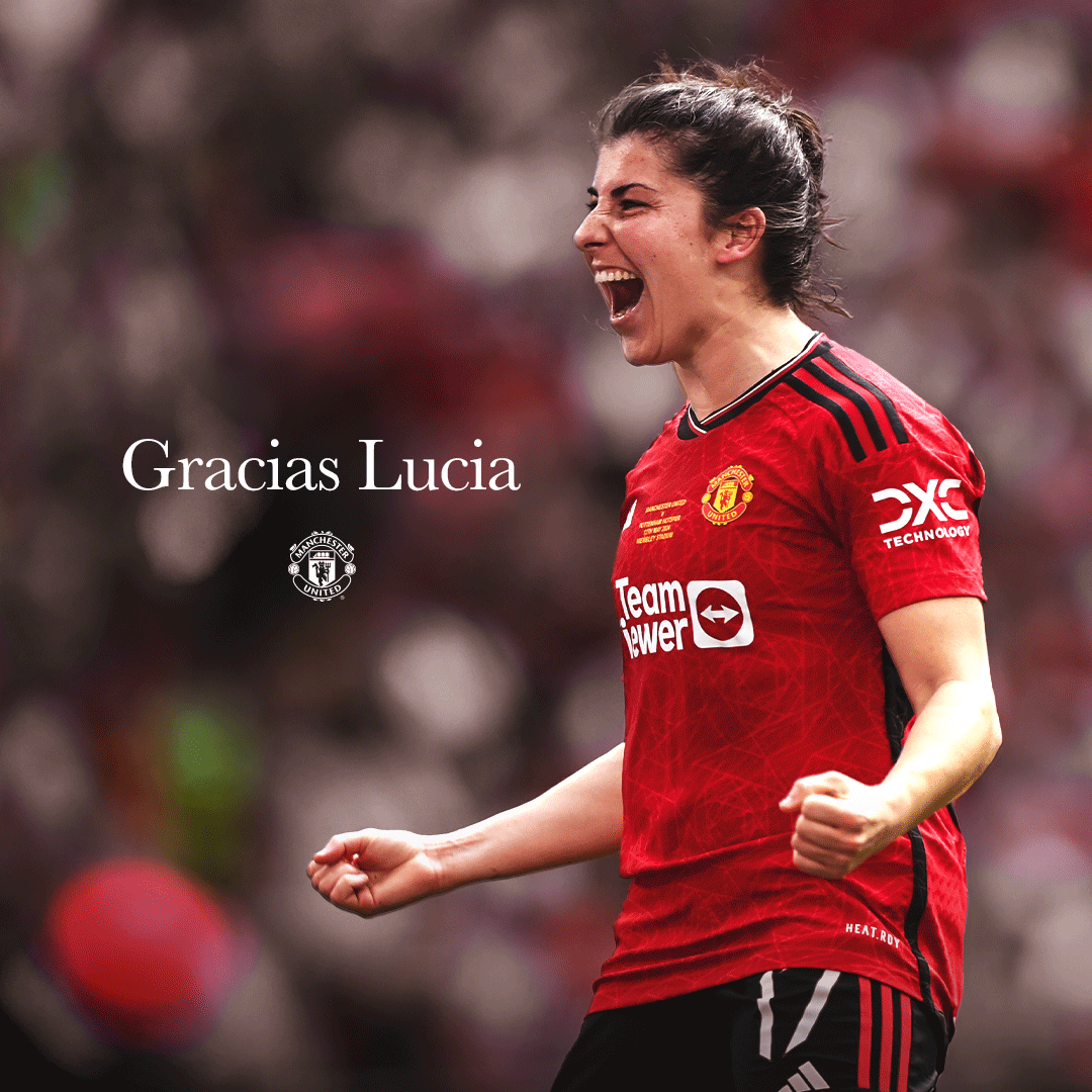 ManUtdWomen's tweet photo. ℹ️ We can confirm @LuciaGarcia17 will depart the club at the end of the month.

Wishing you all the best for the future, Lucia — you'll be missed ❤️

#MUWomen