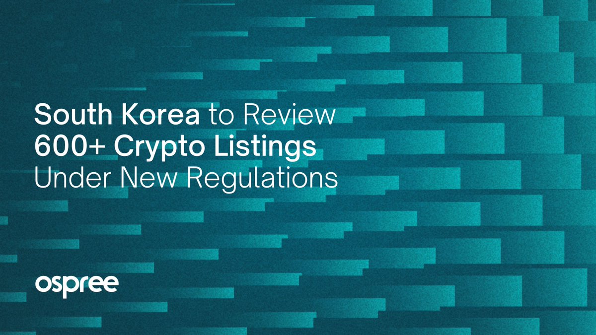 🇰🇷 From July, South Korea will review 600+ #crypto listings:

🏦 Nearly 3 dozen #exchanges to form committees for reliability, tech standards, #compliance, and protection. 
❗ Problematic tokens may be delisted after reviews. 🏢 #FSC to establish a #virtualassets bureau.