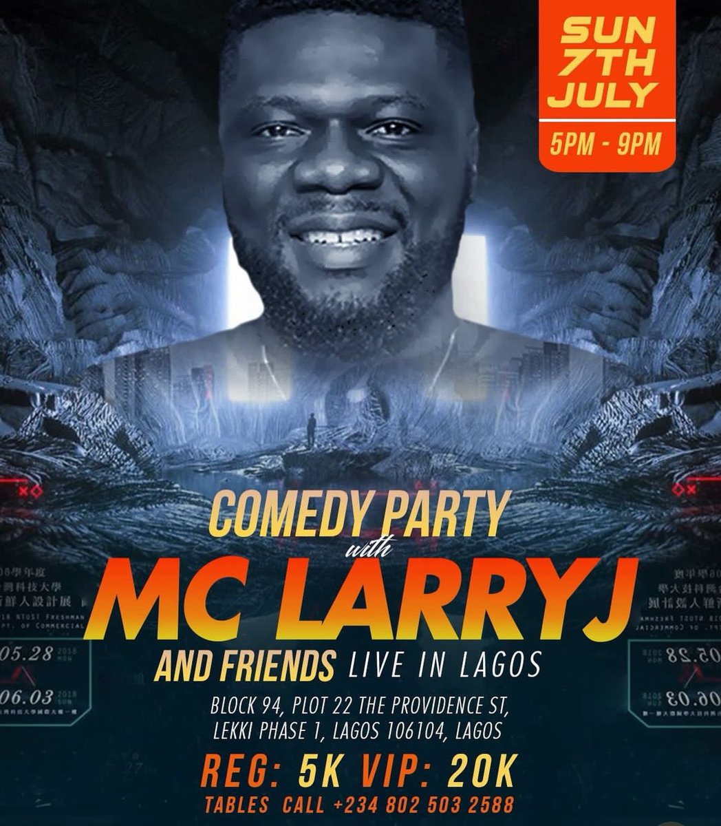 Afritickets's tweet photo. So you didn’t go to #CHIVID024, but you can come to the #mclarryjcomedyparty on Sunday, July 7th! 🙊 Get your tickets at https://t.co/twMVL67Z8A today! https://t.co/axxa18z06B