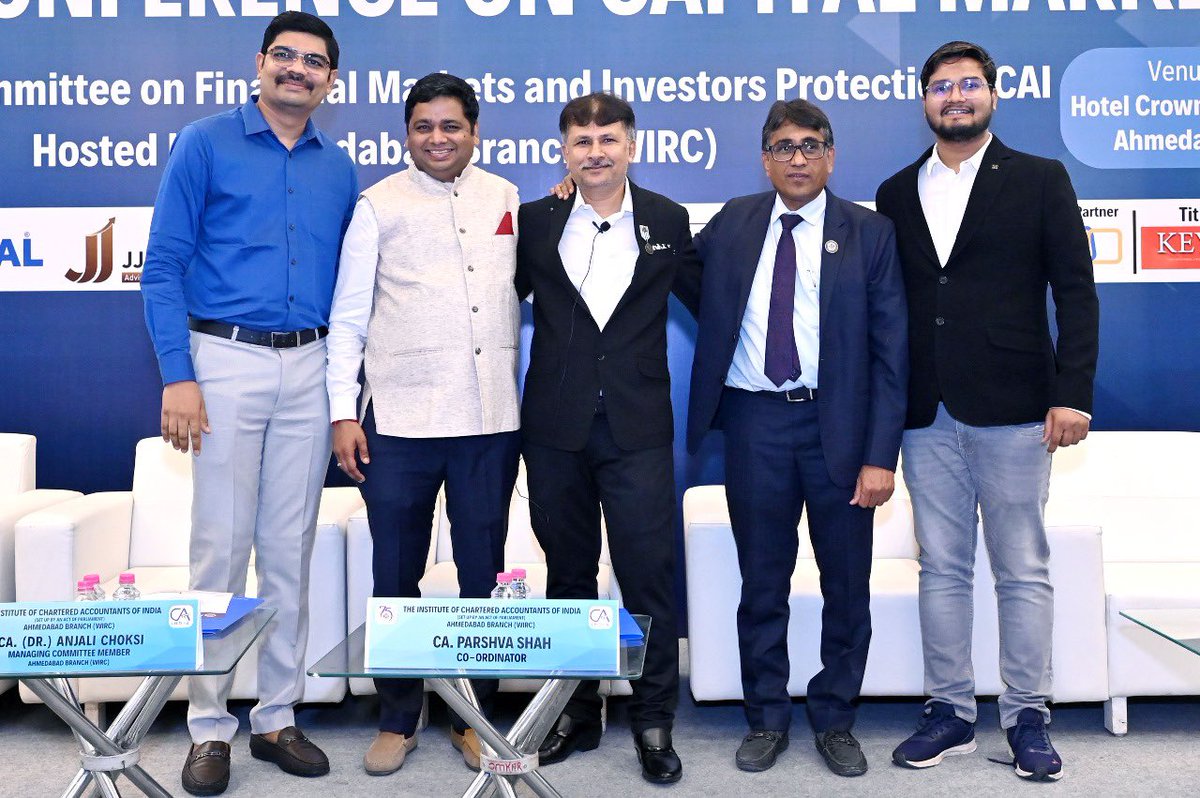 CAFENILLeads's tweet photo. Wonderful insights gained by attending few sessions of Capital Markets Conference organized by Ahmedabad Branch of WIRC of ICAI
#fenil #fenilshah #fenilspark #fitospark #walkorun #sukrutparivaar #sukrutparivaarahd #sukrutparivarcharitabletrust #fitocharity #fenilshares https://t.co/Nt0Tk68S0L