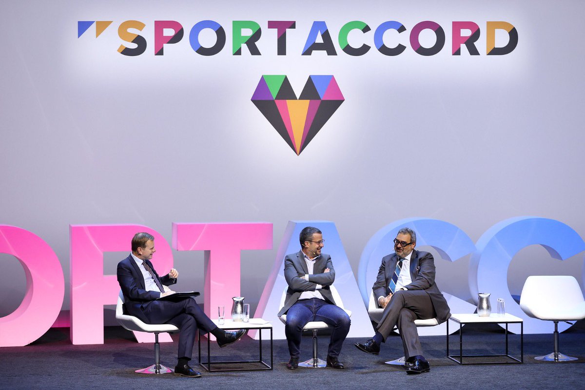 #SportAccord delegates got fascinating media insights into the stunning #Paris2024 Olympic Games!

👐 Now we're bringing this to you!

For your attention: <a href="/YiannisExarchos/">Yiannis</a>, OBS CEO + Executive Director of Olympic Channel with <a href="/PGALY/">Pierre GALY</a>, AFP Head of Sports.