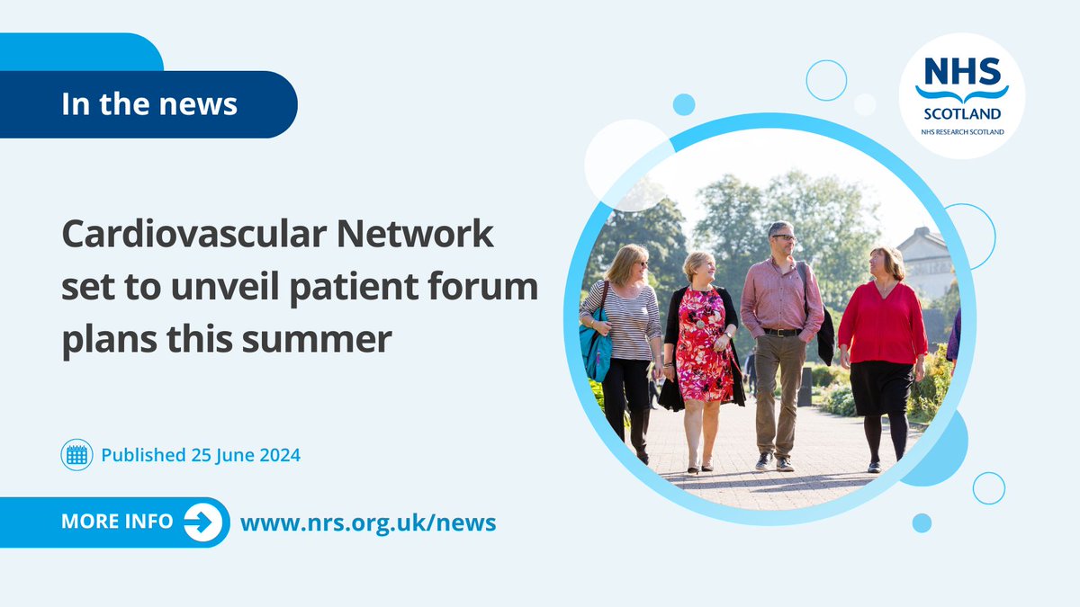 NHS Research Scotland (@nhsresearchscot) on Twitter photo .<a href="/NRS_CVResearch/">NRS Cardiovascular Research Network</a> will soon be launching a patient forum, encouraging public collaboration while recognising the vital role of diverse voices in shaping its work.
Read more and register your interest 👉 nhsresearchscotland.org.uk/news/cardiovas… .<a href="/NRS_CVResearch/">NRS Cardiovascular Research Network</a> will soon be launching a patient forum, encouraging public collaboration while recognising the vital role of diverse voices in shaping its work.
Read more and register your interest 👉 nhsresearchscotland.org.uk/news/cardiovas…