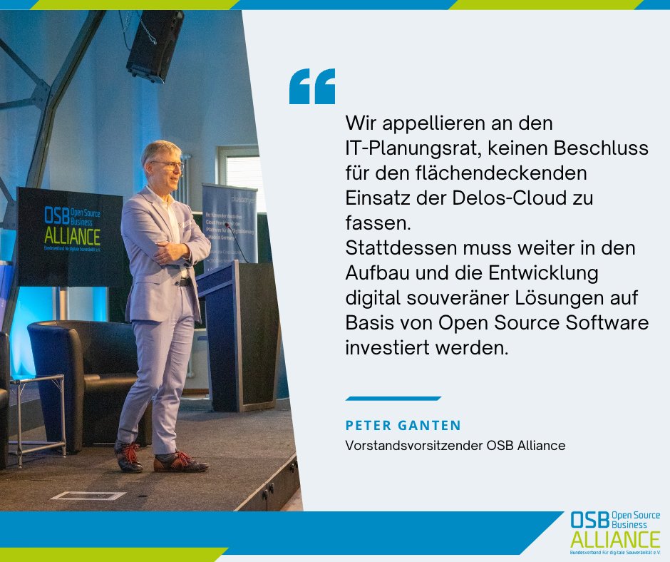 osballiance's tweet photo. ⚡ Das Kanzleramt setzt die Länder unter massiven Druck, Cloud-Verträge mit Delos abzuschließen. ☁️🖥️ Datenschutz- und Sicherheitsbedenken werden dabei völlig ignoriert, um schnell Fakten zu schaffen. So erreichen wir keine digitale Souveränität! 🤨
https://t.co/OEn7UQmVkR https://t.co/3U4ccIiR06