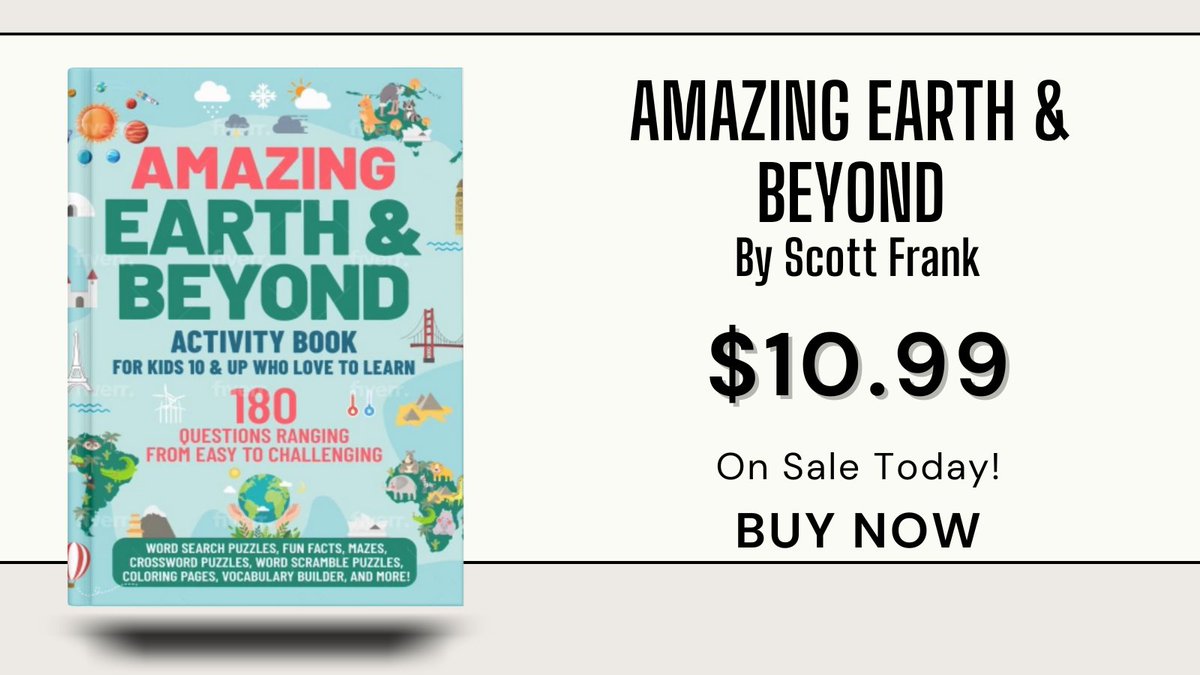 Whizbuzz's tweet image. Earth is amazing and so is Scott Frank's book! Your kids will surely love learning with this great activity and trivia book. cravebooks.com/b-39977?refere…. #ExploringEarth #BeyondTheBooks