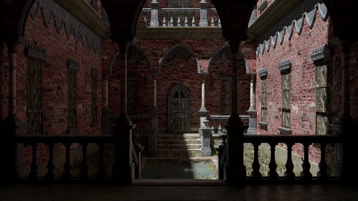 MarcQuM's tweet photo. #indiegamedev #indiegamedevelopment #indiegamedeveloper #adventuregame #efter #solodeveloper #videogame #SurvivalHorror #Indiegame #mansion #gothic #house #3d #render #horror https://t.co/mMe3JkgFcC
