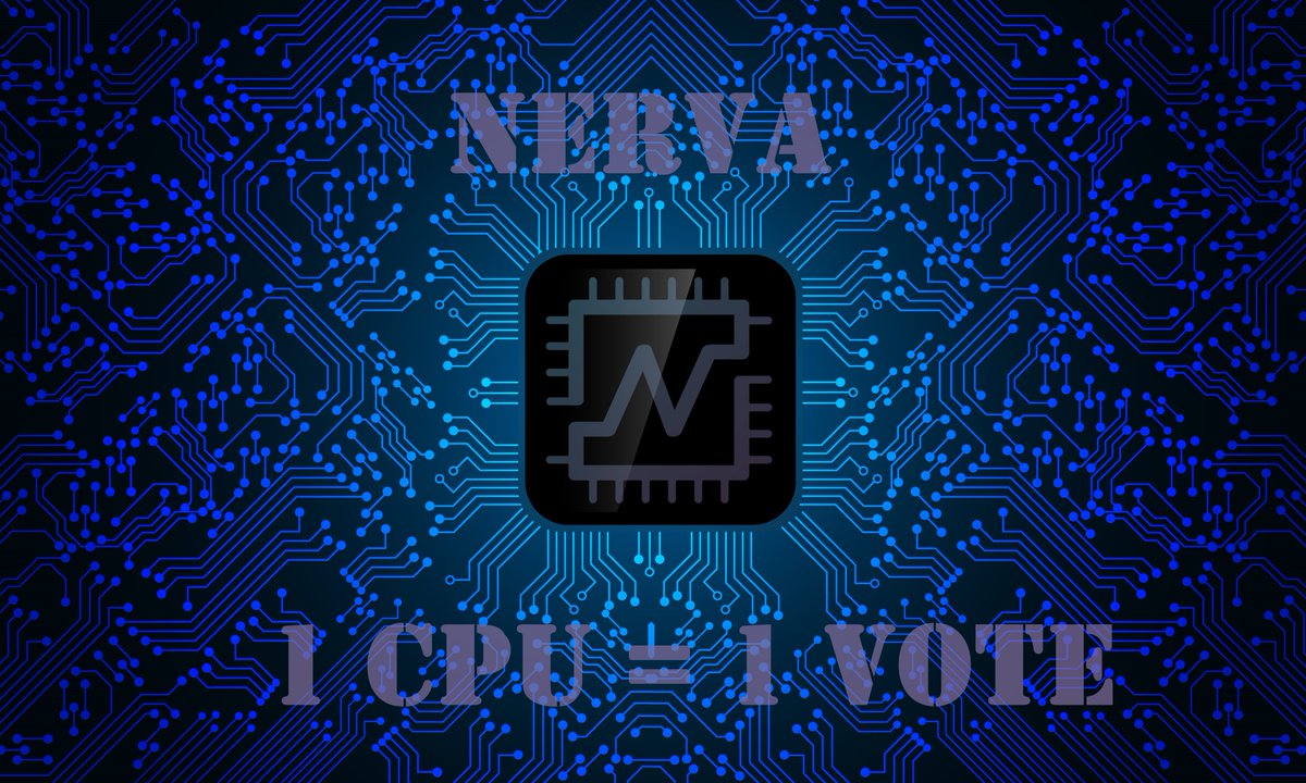 NervaCurrency's tweet image. Good morning Nerva community!

Each miner requires full copy of Nerva blockchain.

Decentralization at its finest.

1 CPU = 1 VOTE

#Nerva #CpuMining #CryptoCurrency