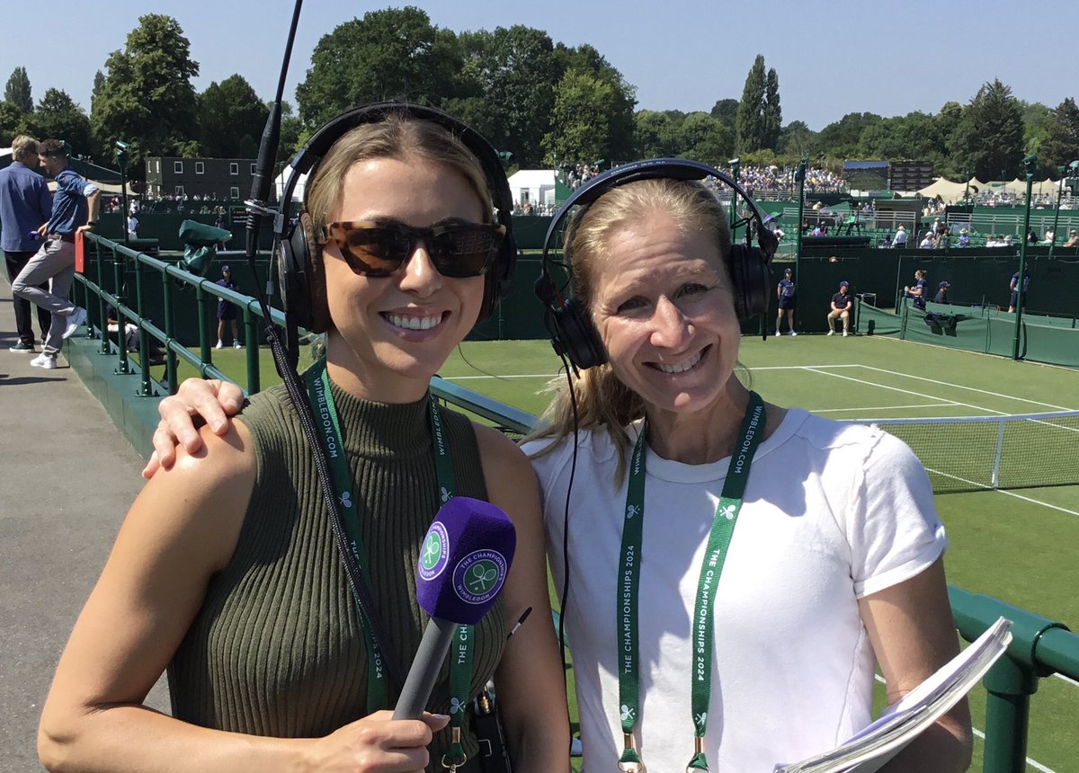 Wimbledon Radio Channel (@wimbledonchnl) on Twitter photo 🚨 We’re live! 🚨
Join <a href="/pippa_horn/">Pippa Horn</a>, <a href="/jcray74/">Jill Craybas</a> & Phil Studd as we kick off day 3 of the <a href="/Wimbledon/">Wimbledon</a> Qualifying Competition 🎾
Listen on the #Wimbledon app & website 📲 Wimbledon.com/radio 🚨 We’re live! 🚨
Join <a href="/pippa_horn/">Pippa Horn</a>, <a href="/jcray74/">Jill Craybas</a> & Phil Studd as we kick off day 3 of the <a href="/Wimbledon/">Wimbledon</a> Qualifying Competition 🎾
Listen on the #Wimbledon app & website 📲 Wimbledon.com/radio
