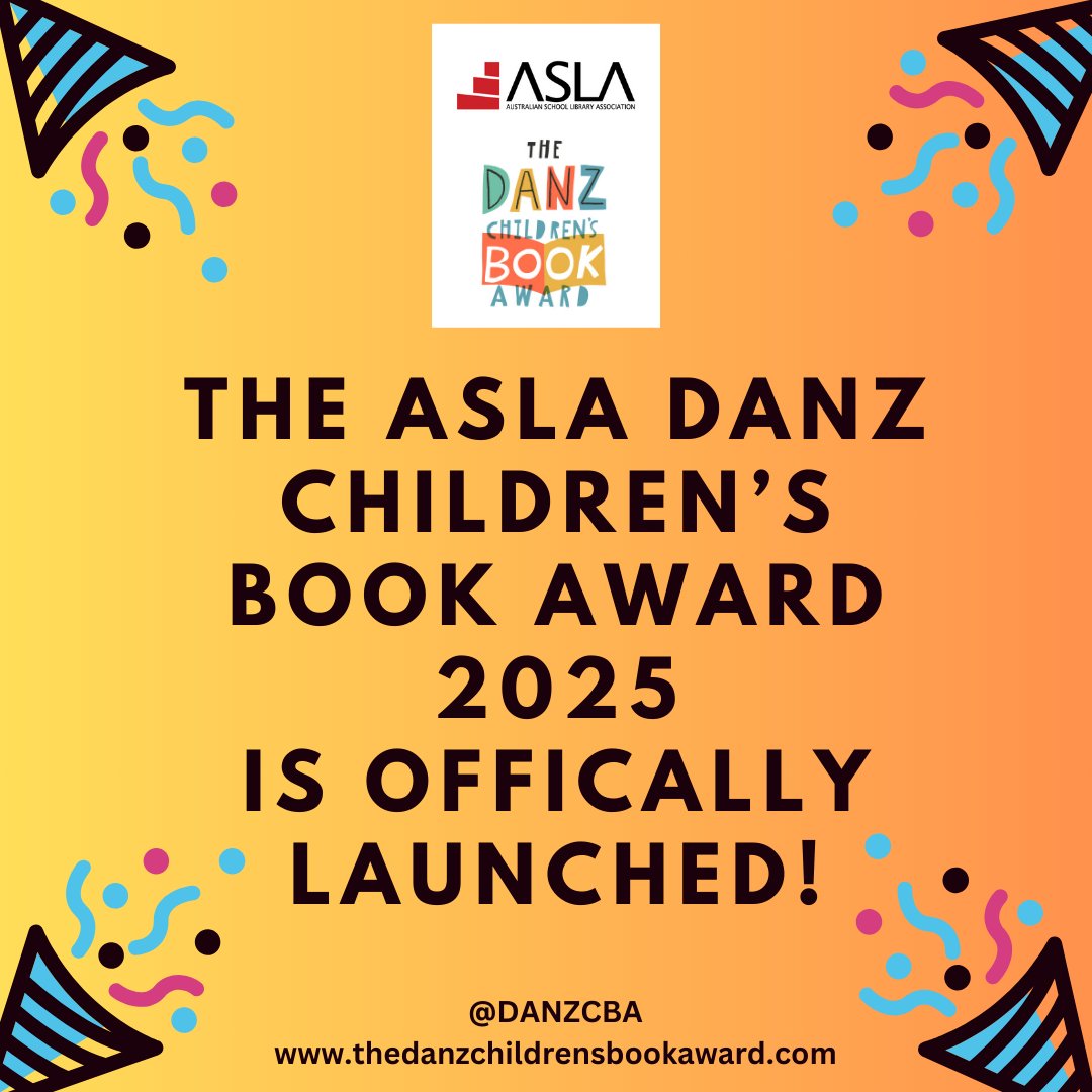 The ASLA DANZ CHILDREN'S BOOK AWARD 2025 IS OFFICIALLY LAUNCHED! 

Visit our website for details!  thedanzchildrensbookaward.com 

<a href="/aslanational/">ASLA</a> <a href="/Schoollibsnz/">SLANZA New Zealand</a> 
#DANZCBA #DiverseBooks