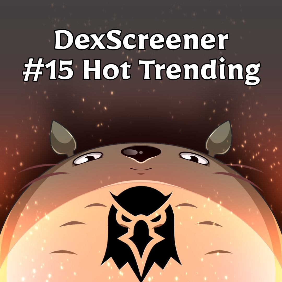 Now $TOTORO #15 on DexScreener. Slowly moving to 10m MC. Don't miss the start of the hype