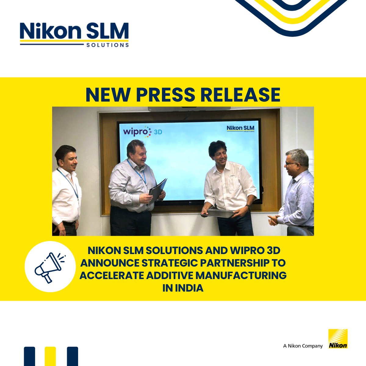 We are thrilled to announce our strategic partnership with Wipro 3D to accelerate the adoption of advanced additive manufacturing technologies in India. Full PR: slm-solutions.com/company/news/d…