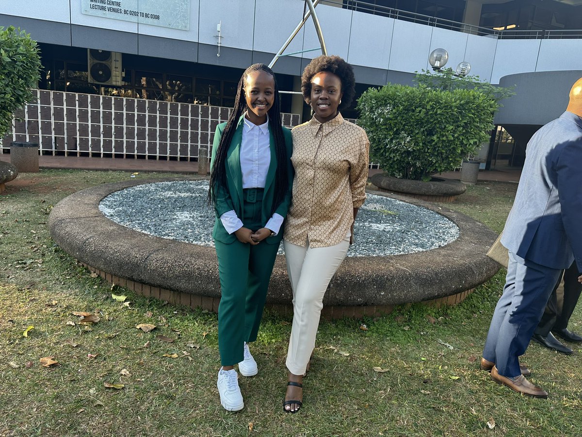 FT_ResearchUJ's tweet photo. Proud of @Akhona_Myoli and @KgalaletsoO for representing our group as facilitators at the very first CSBRG2024 conference held @DUT_Tweets. They shared their knowledge on #ComputationalMetabolomics while gaining knowledge in other areas. Thanks to Prof. Saheed! https://t.co/TOQRPhP4cp