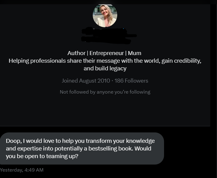 FMDoop's tweet image. I honestly think your barking up the wrong tree with me.   

#Grammarly
