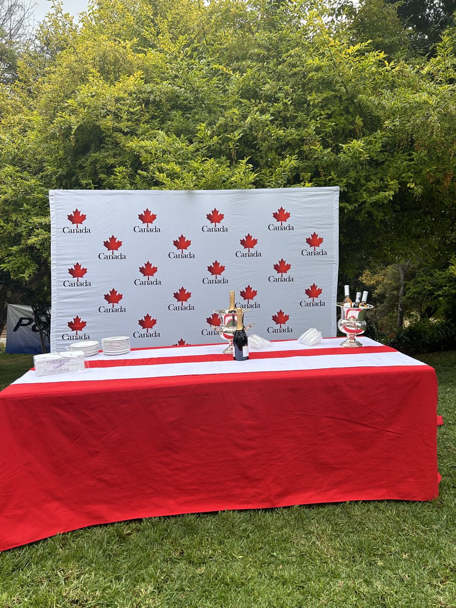 Happy to celebrate Canada Day. Weather not that welcoming though but mood is high ⁦<a href="/CanEmbZimbabwe/">Canada in Zimbabwe</a>⁩  #doingbusinessabroad