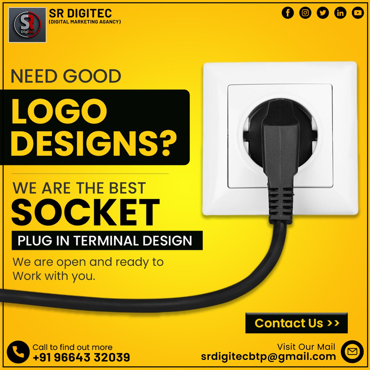 Srdigitec's tweet image. 📢 Need Good Logo Designs ?
SR Digitec  
Contact Details: 📷 096643 32039, 9024745518  #srdigitec #itcompany #whatsappmarketing #bulkmessaging #designthinking #logocreation #designinspiration