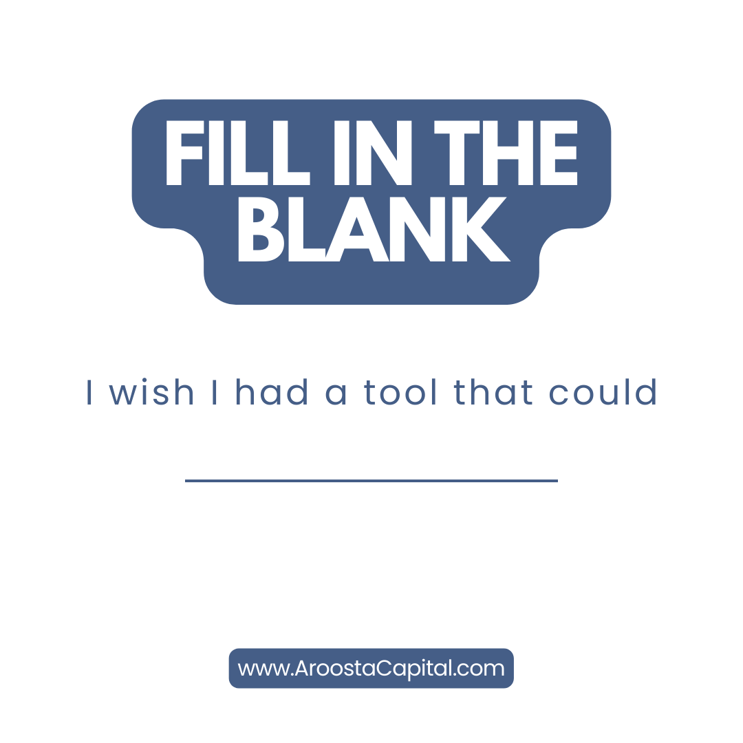 AroostaCap's tweet image. Tool Wish

I wish I had a tool that could__________.

#ToolWish #EfficientWorking
