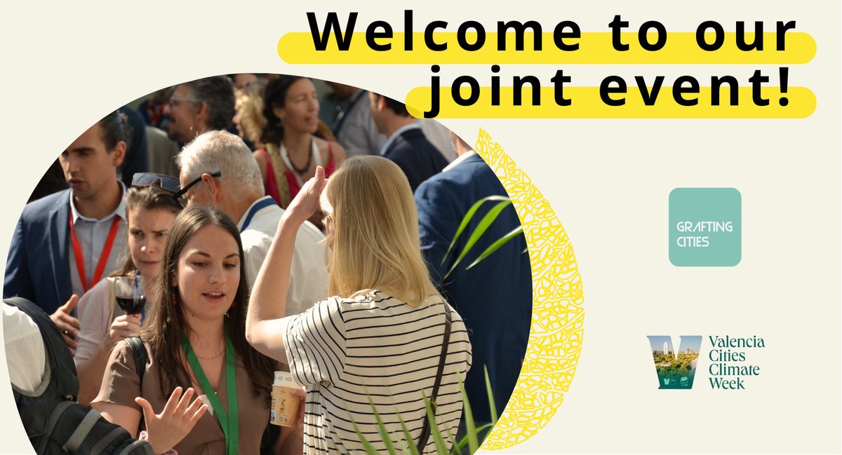 Energy Cities (@energycities) on Twitter photo Welcome to the Valencia Cities Climate Week, our joint event with <a href="/NetZeroCitiesEU/">NetZeroCities</a> & <a href="/Urb_Resilience/">European Urban Resilience Forum (EURESFO)</a>. Here's the newest insights on waste prevention, H&C and climate finance - visit the Marketplace!
Programme:
energy-citi.es/3RItgMk
<a href="/vlcclimaenergia/">València Clima i Energia</a> #GraftingCities2024 Welcome to the Valencia Cities Climate Week, our joint event with <a href="/NetZeroCitiesEU/">NetZeroCities</a> & <a href="/Urb_Resilience/">European Urban Resilience Forum (EURESFO)</a>. Here's the newest insights on waste prevention, H&C and climate finance - visit the Marketplace!
Programme:
energy-citi.es/3RItgMk
<a href="/vlcclimaenergia/">València Clima i Energia</a> #GraftingCities2024