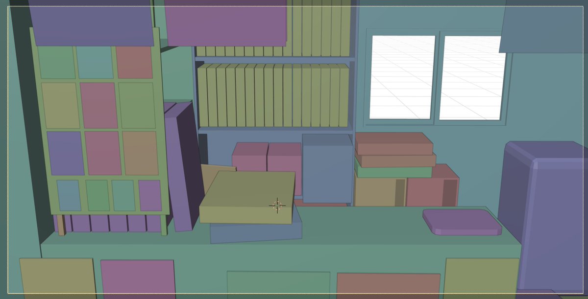 背景CGで作ったけど線画の抽出が思うようにいかなくて結局トレスして描いてる #ハマポリ #C104