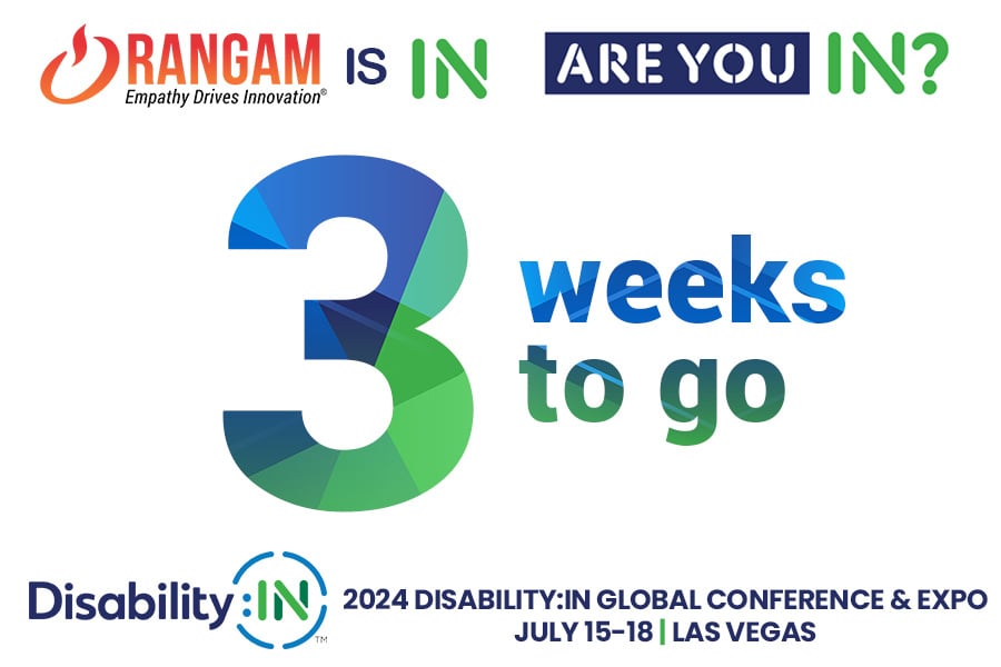 We are excited to announce that Rangam will be attending the Disability: IN Conference from July 15-18, 2024. Visit our booth to learn more about our commitment to disability inclusion and how we can support your organization's diversity goals.