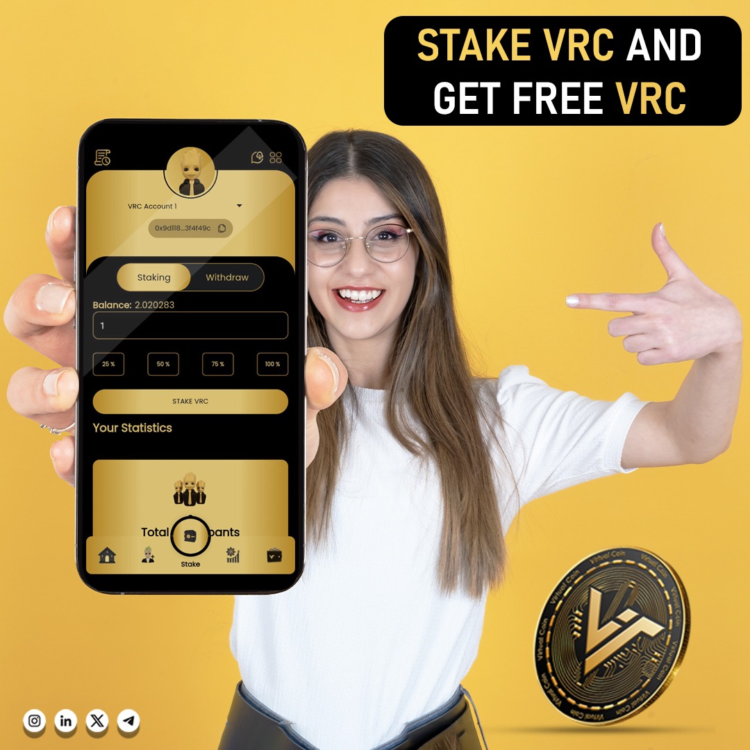 VrcNetwork's tweet photo. Stake VRC and get free VRC, Increase your earnings effortlessly.
#VRC #VRCNetwork #Crypto #Staking #CryptoRewards #Blockchain #CryptoBonus #StakeToday https://t.co/IARSnYF6YA