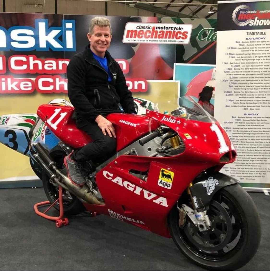 John Kocinski is now on Instagram! Go give him a follow... <a href="/johnkocinski19/">John Kocinski</a> 👊

Thank you to Dean Simpkins for the photo!

#classicbikeshows #motorcycle #motorbike #motorcyclelife #classicmotorcycle #classicbike #motorcycleclub #classicmotorcycles #motorbikelife #classicbikes