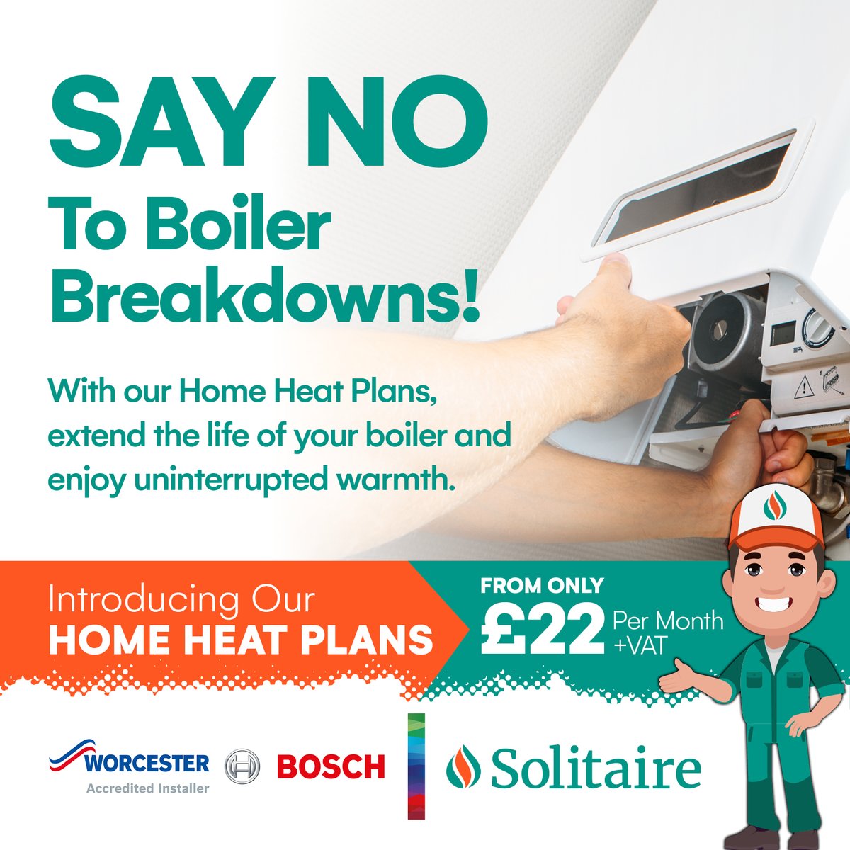 SolitaireLtd's tweet image. 🚫 Say no to boiler breakdowns!

With our Home Heat Plans, extend the life of your boiler and enjoy uninterrupted warmth. Starting at £22/month. 🌟🏠

Learn More: solitairegrp.com/heat-plans/

#BoilerCare #ExtendLife #SolitairePlumbing #HomeHeatPlans